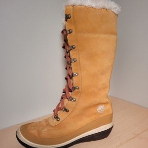 *SOLD*Timberland Wheat Knee High 7.5